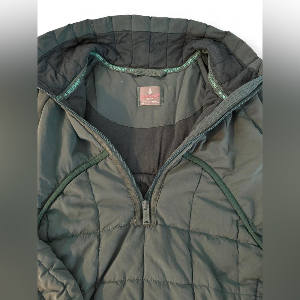 FP Movement by Free People Green Quilted Sweatshirt - Picture 3 of 3